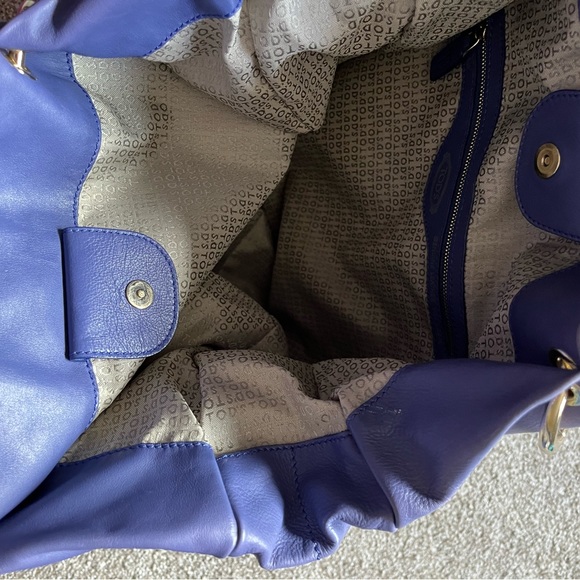 Tod’s Purple Leather Tote EUC - Picture 6 of 10